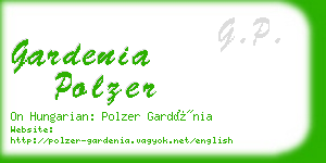 gardenia polzer business card